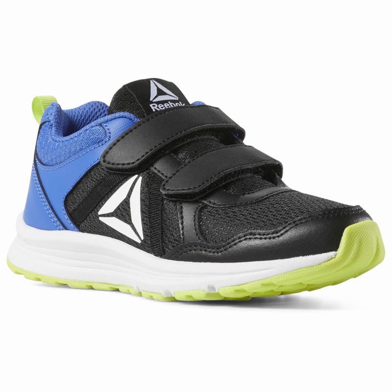 Adidasi Alergare Reebok Almotio 4.0 Baieti Negrii/Albastri/Albi Romania TM8099XZ